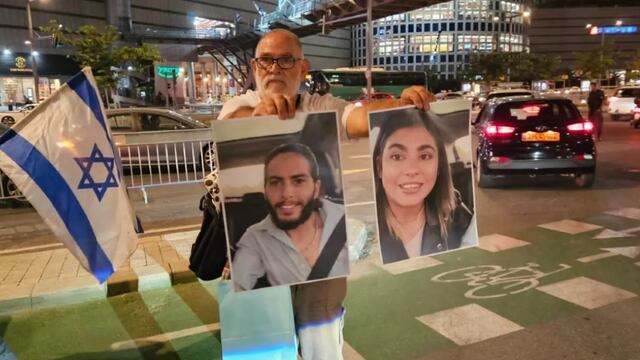 Padre de Ilana Gritzewsky protesta en Tev Aviv