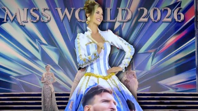 Alina Akselrad sorprende en Miss Mundo 2026 con vestido inspirado en Lionel Messi