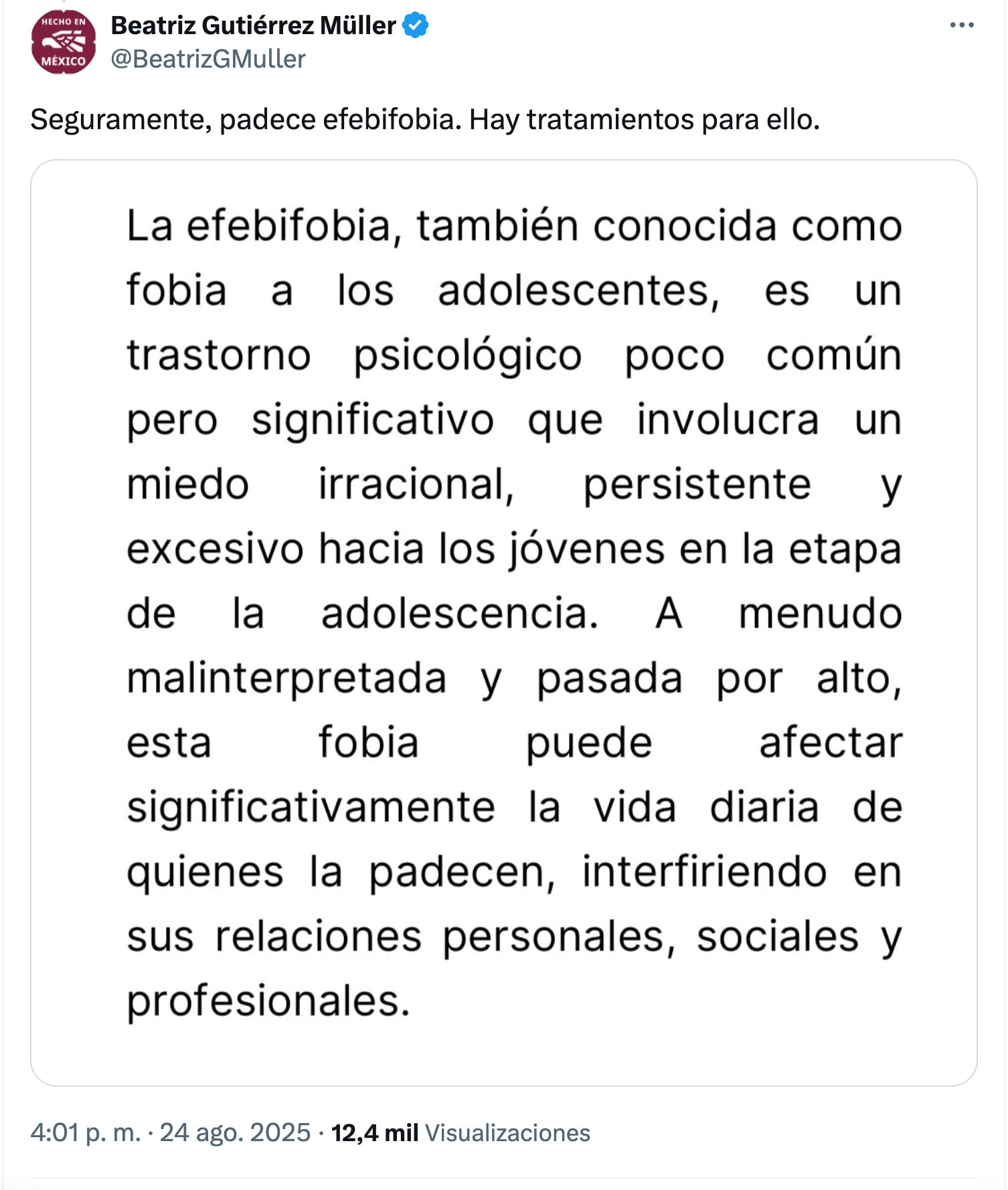 Lourdes Mendoza denuncia ataques a su hija