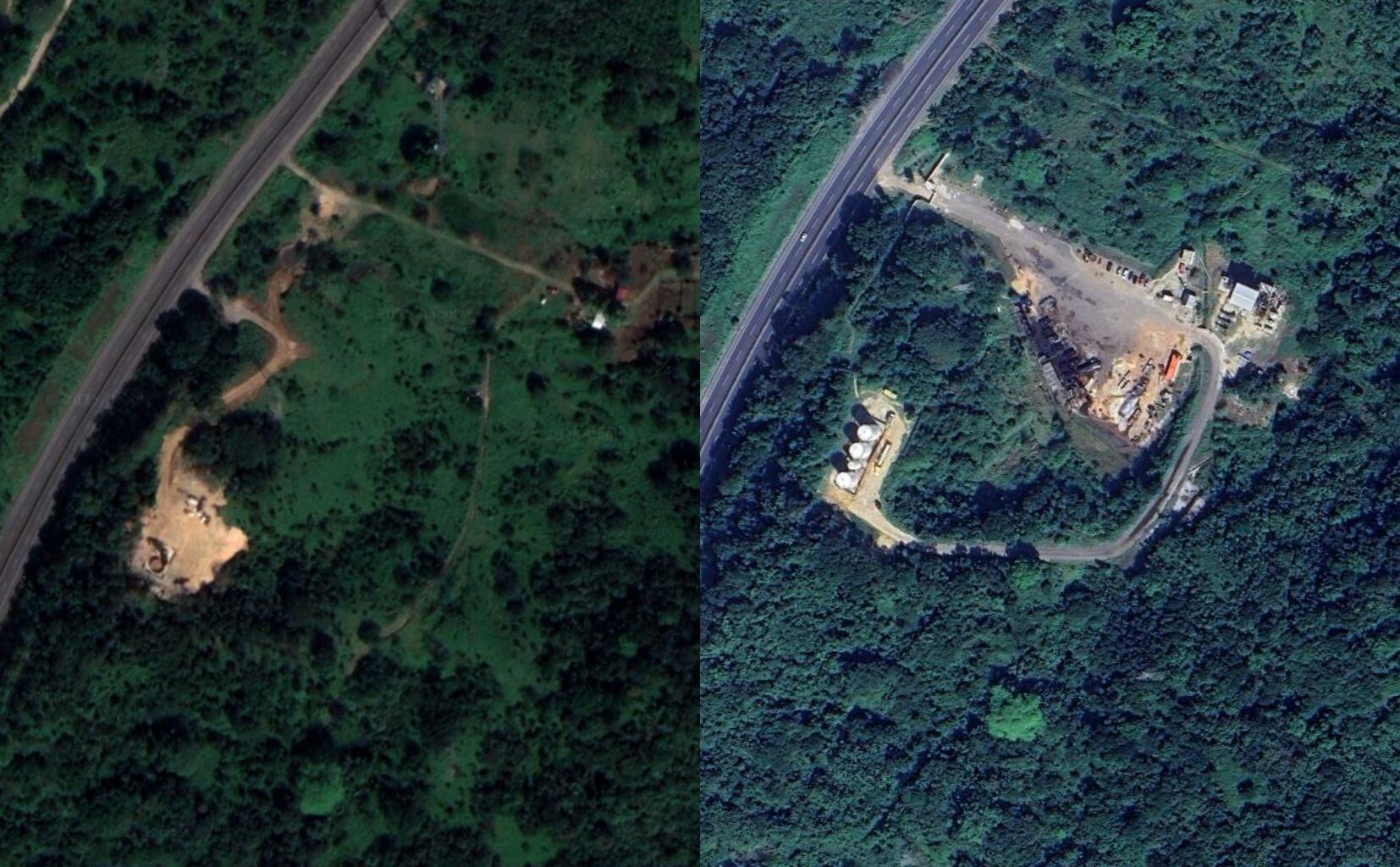 Imágenes de Google Earth de refinería clandestina de Coatzacoalcos, Veracruz