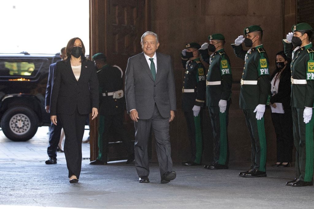 Kamala Harris y AMLO