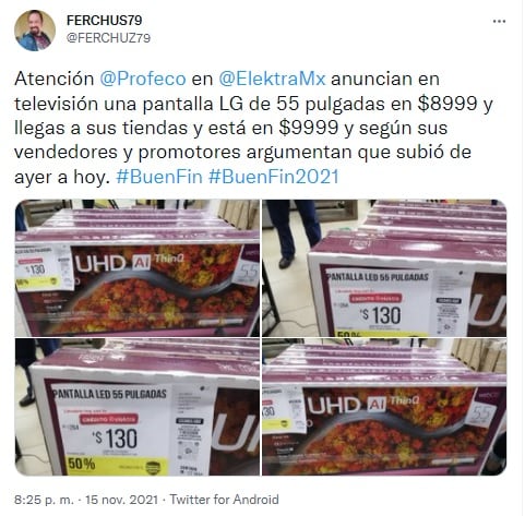 Denuncia a Elektra por publicidad engañosa