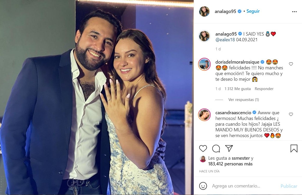 Publicación de Ana Lago en Instagram
