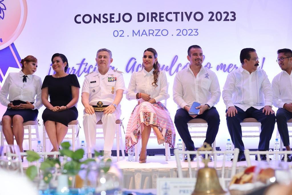 Evelyn Salgado participa en la toma de protesta del Consejo Directivo 2023 del Grupo ACA
