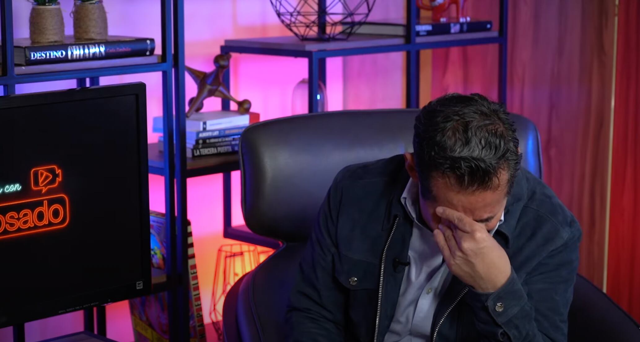 Yordi Rosado llora al habla sobre el alcoholismo de su papá en entrevista con Adela Micha