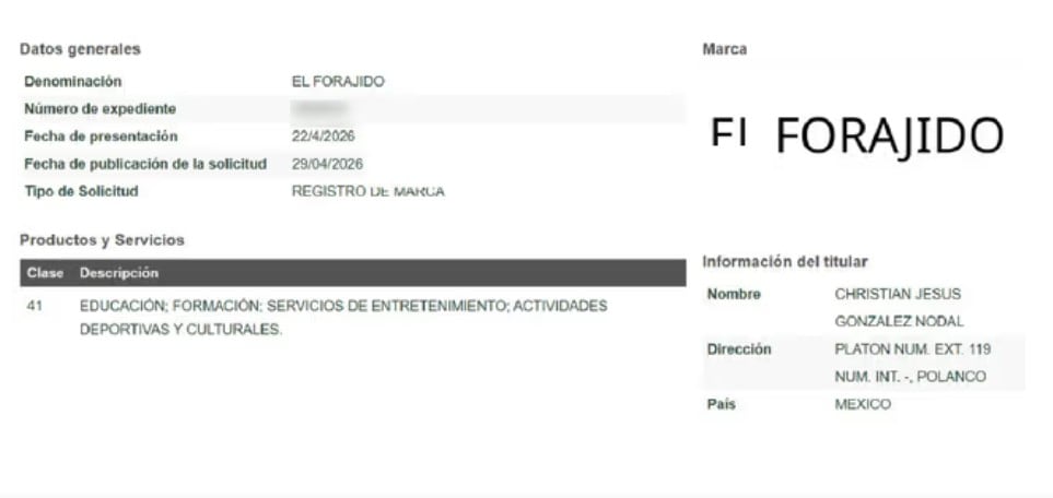 Christian Nodal tramita registro de un nuevo nombre