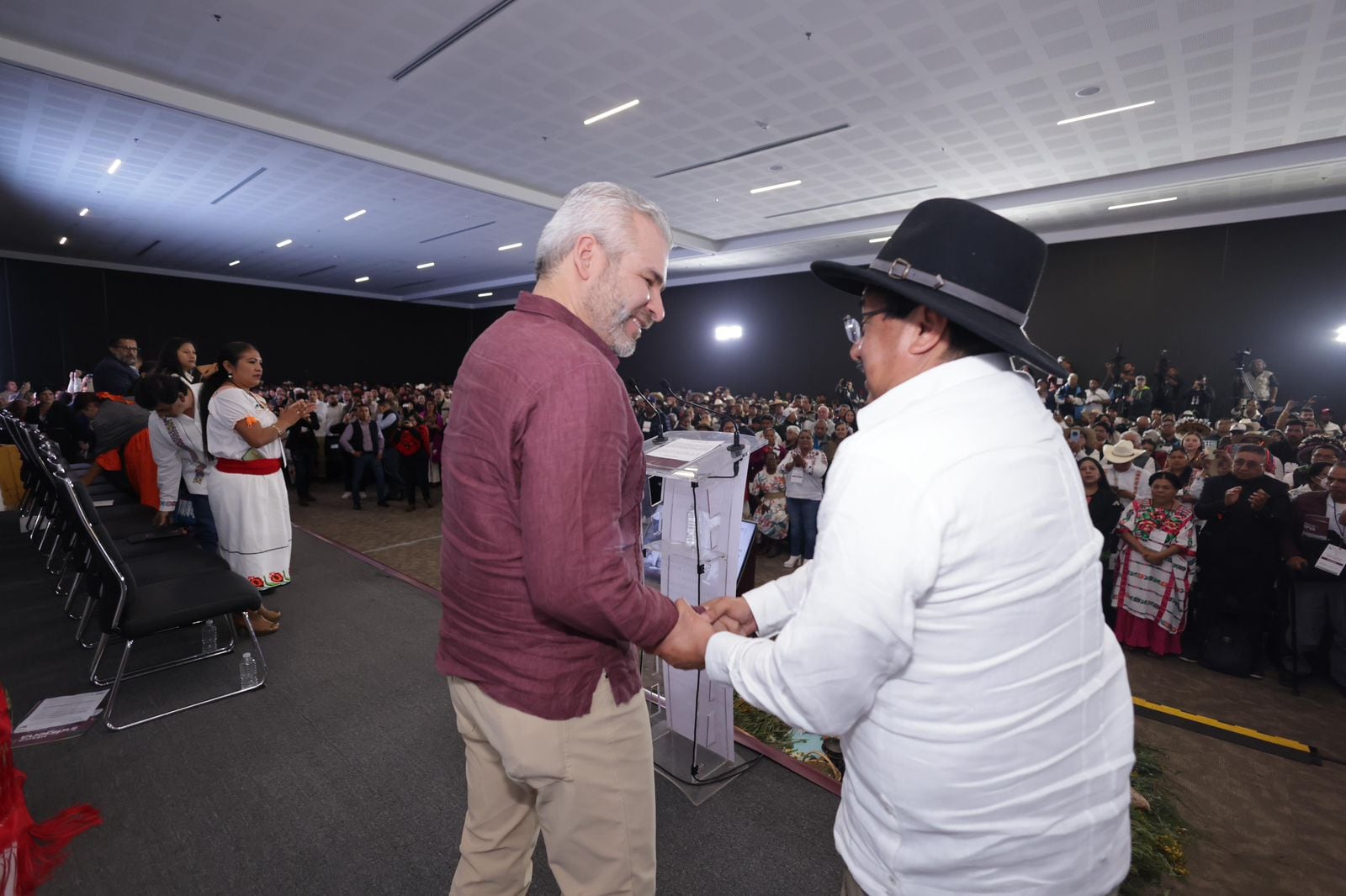 Alfredo Ramírez Bedolla inaugura el Foro Nacional de Consulta a los Pueblos y Comunidades Indígenas y Afromexicanas.