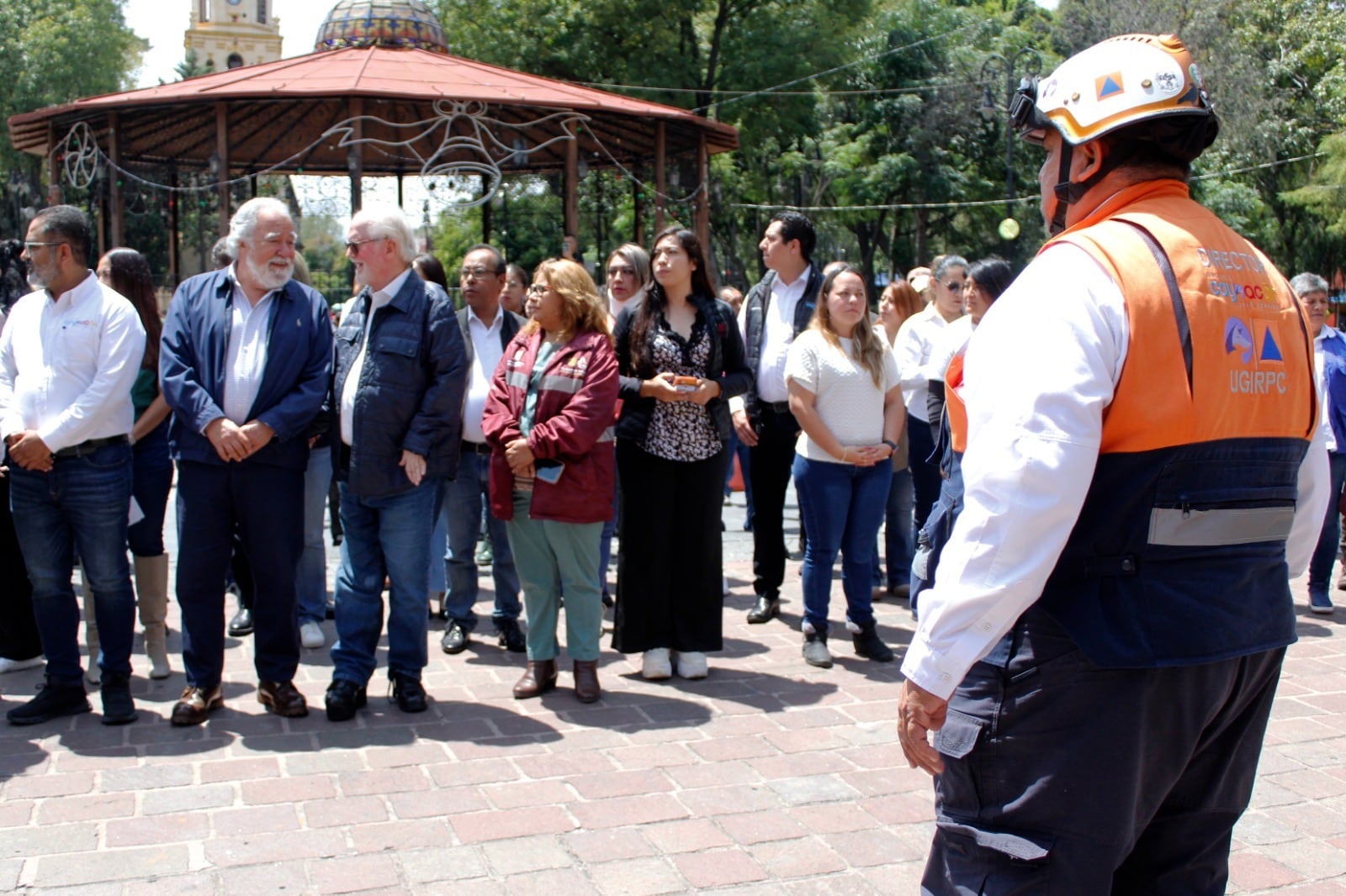 Giovani Gutiérrez, alcalde de Coyoacán, refuerza su compromiso con la cultura de la prevención durante el Simulacro Nacional 2025