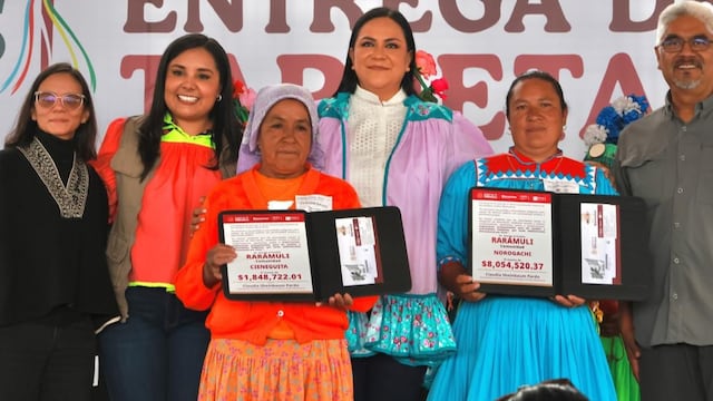 Ariadna Montiel entrega recursos del FAISPIAM a comunidades indígenas en la sierra Tarahumara