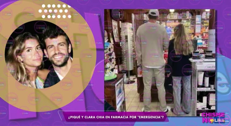 Clara Chía sospechosa en una farmacia con Gerard Piqué