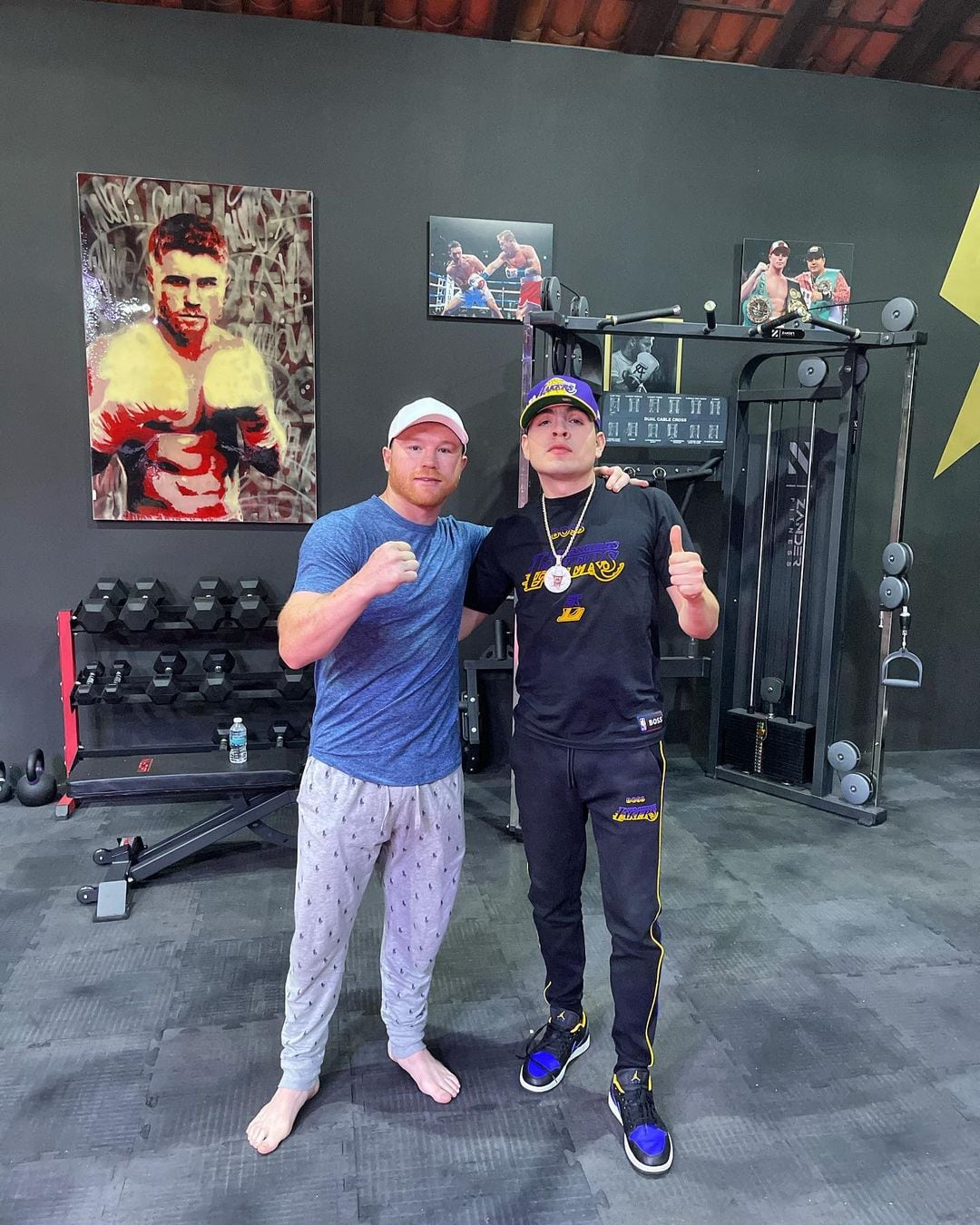 Beto Vega y el Canelo Álvarez