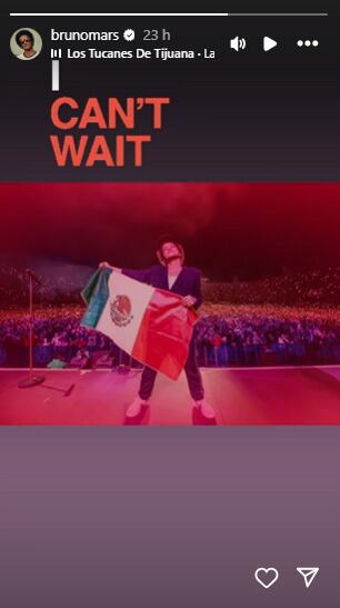 Bruno Mars musicaliza su regreso a México con “La Chona” de Los Tucanes de Tijuana