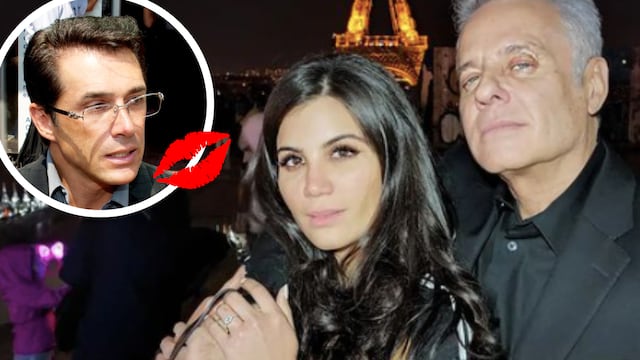 Sergio Mayer dio beso de compas a Alexis Ayala, el hoy esposo de Cinthia Aparicio.