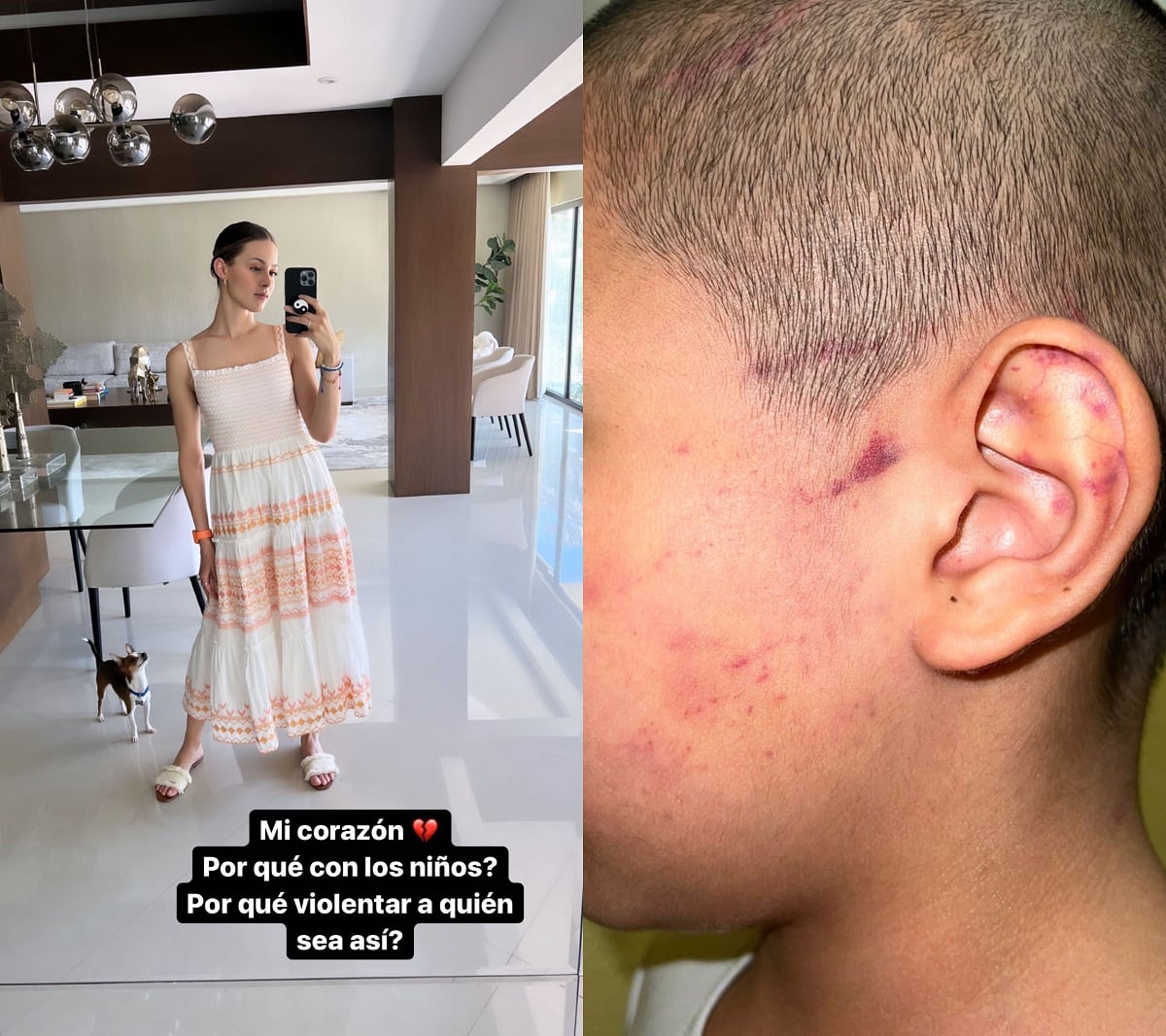Mariana Rodríguez denuncia caso de violencia infantil en Nuevo León