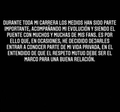 Belinda pide respeto