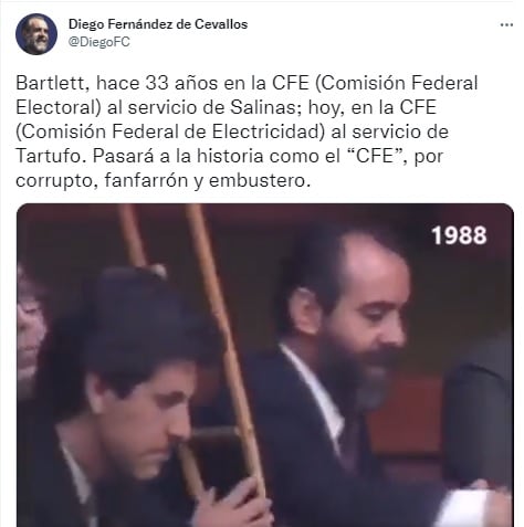 Tuit de Diego Fernández de Cevallos