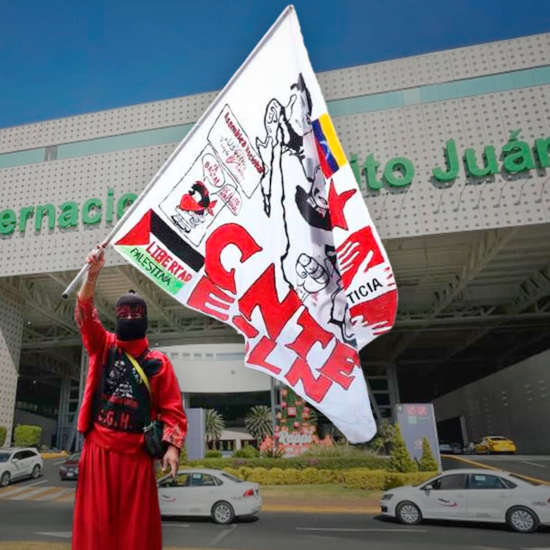 CNTE amenaza con tomar el AICM; piden a pasajeros tomar precauciones