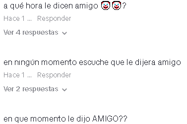 Usuarios niegan que reportero le haya dicho amigo a Ernesto Laguardia.