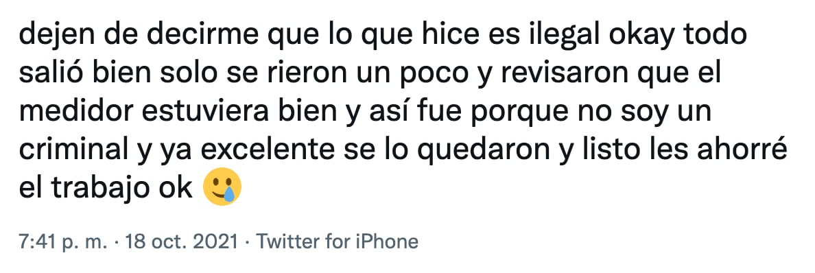 Arranca su medidor de luz