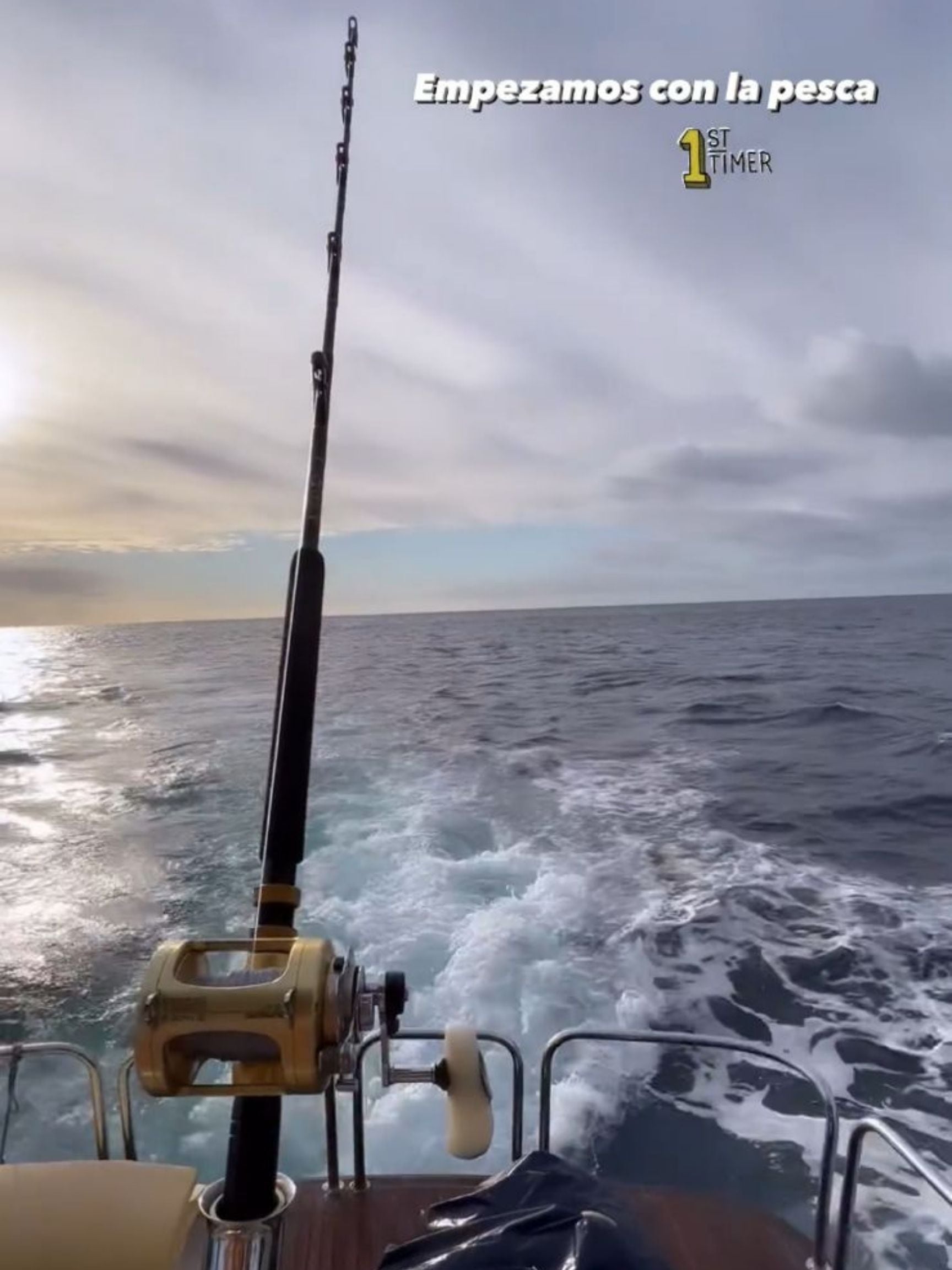 Samuel García en día de pesca