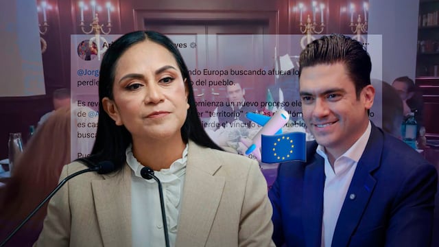 Ariadna Montiel reprocha a Jorge Romero su viaje por Europa