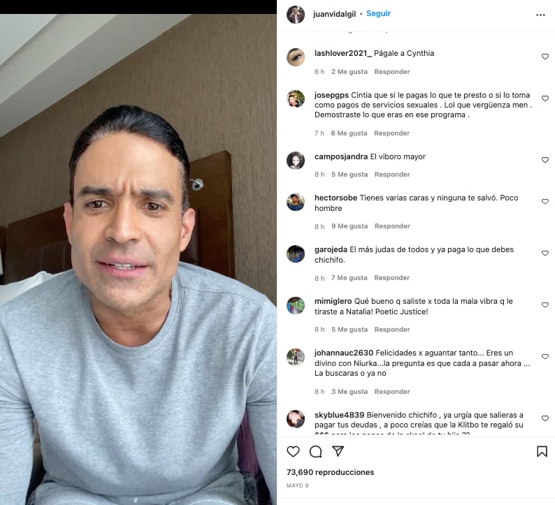 Piden a Juan Vidal que le pague a Cynthia Klitbo