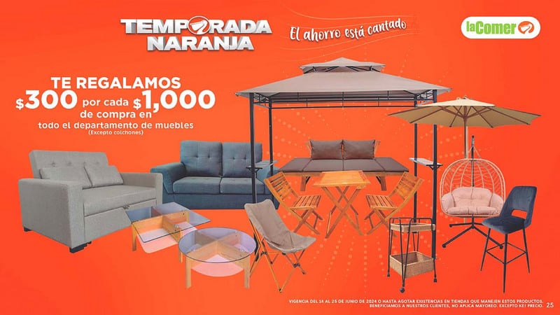 Ofertas La Comer Temporada Naranja 18 al 25 de junio 2024