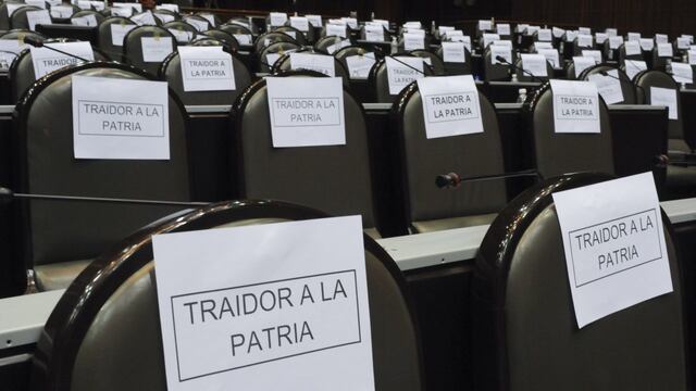 Traidores a la patria. Acusaciones en Cámara de Diputados