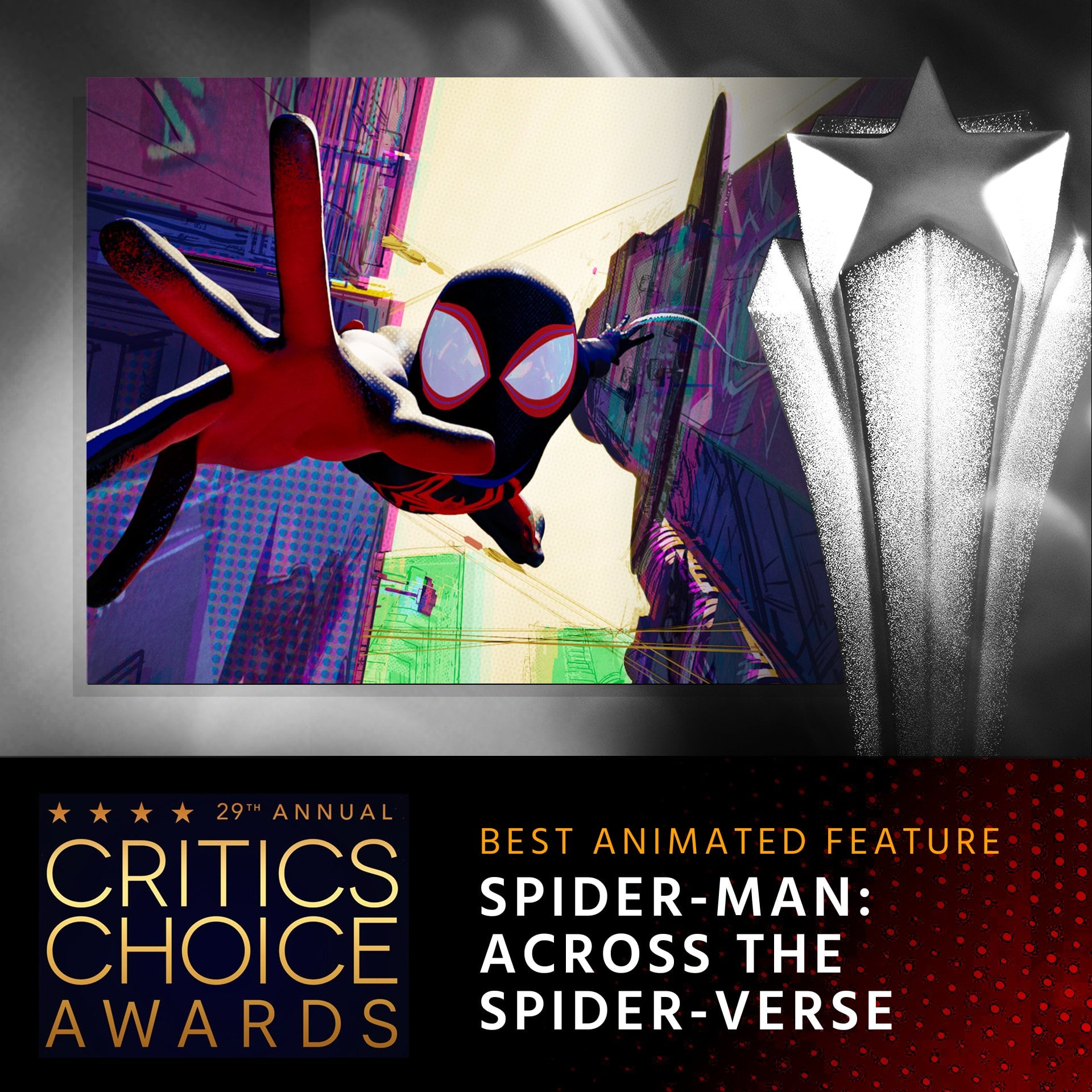 Spider-Man: Across the Spider-Verse, ganadora Critics Choice Awards 2024