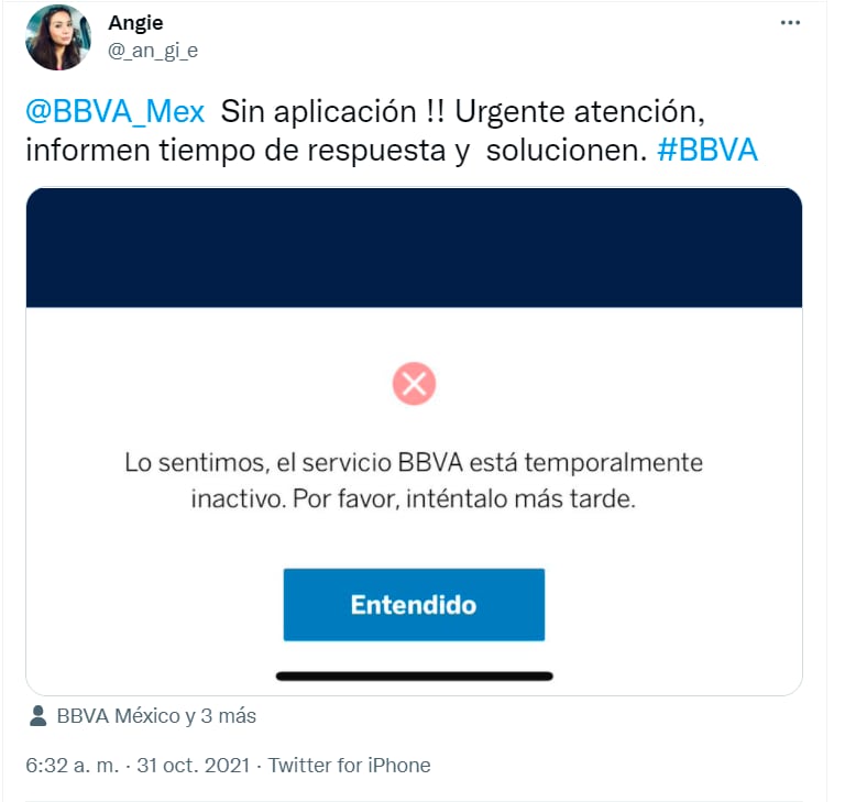 Falla BBVA