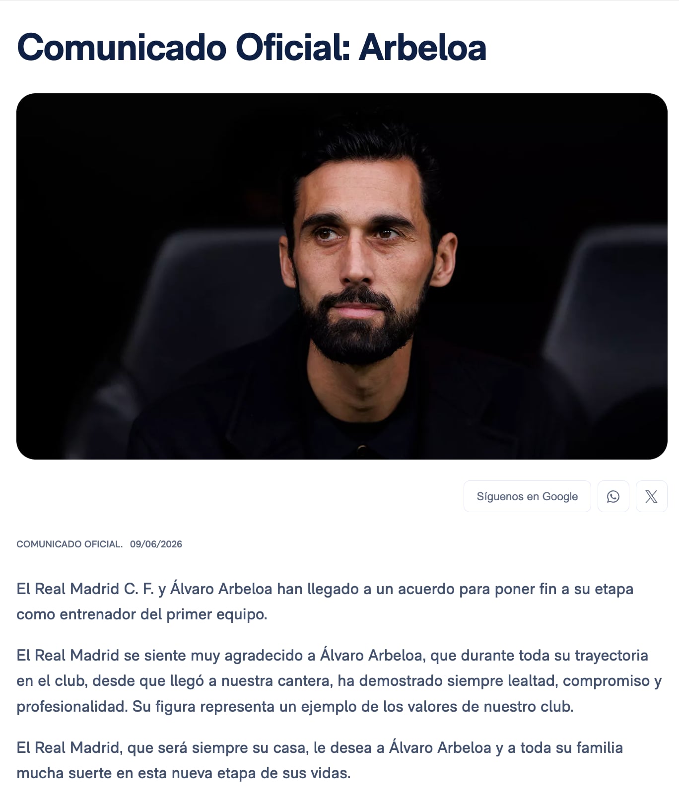 La decisión que marca el final de Arbeloa en el Real Madrid