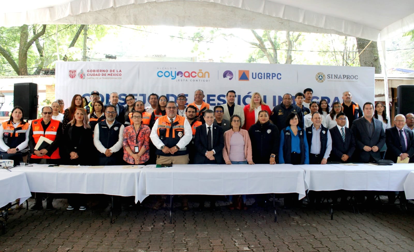 Giovani Gutiérrez y Myriam Urzúa refuerzan la prevención de riesgos en Coyoacán.