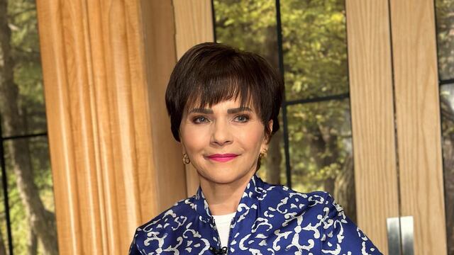 Pati Chapoy, conductora de Ventaneando en TV Azteca.