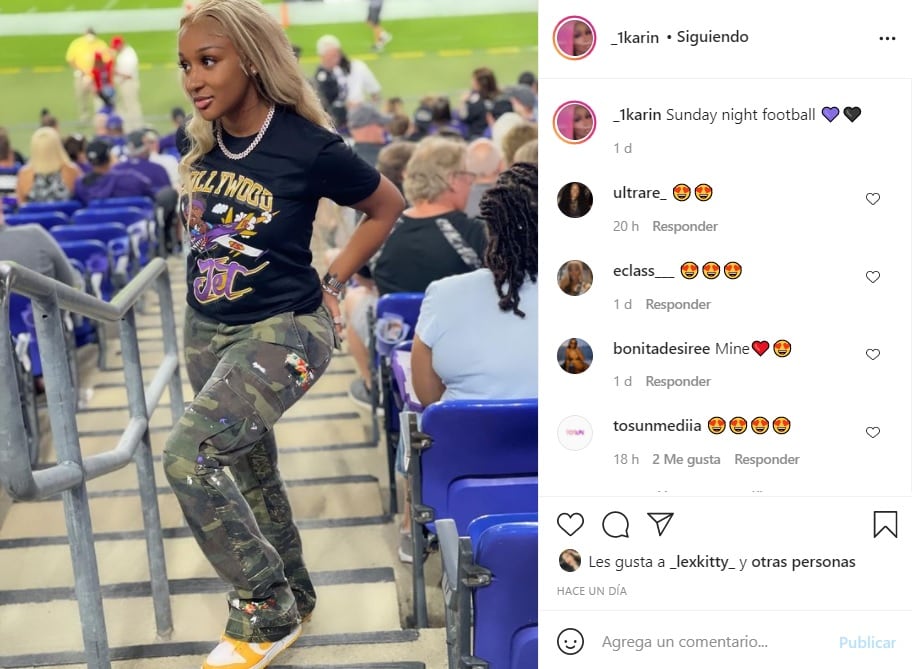 Karin, novia de Hollywood Brown, asistió al pasado SNF
