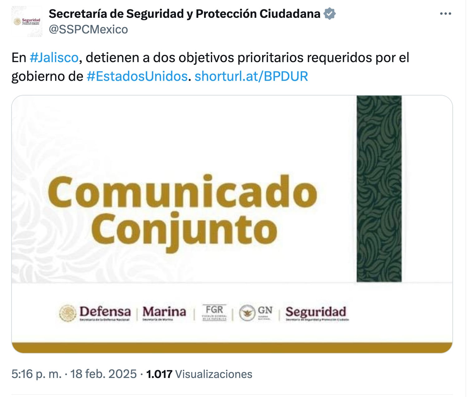 Detenidos en Puerto Vallarta, Jalisco