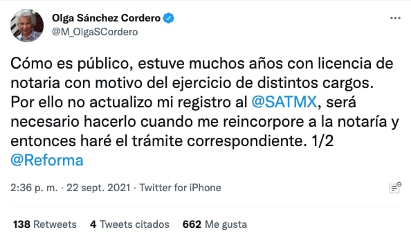 Olga Sánchez Cordero