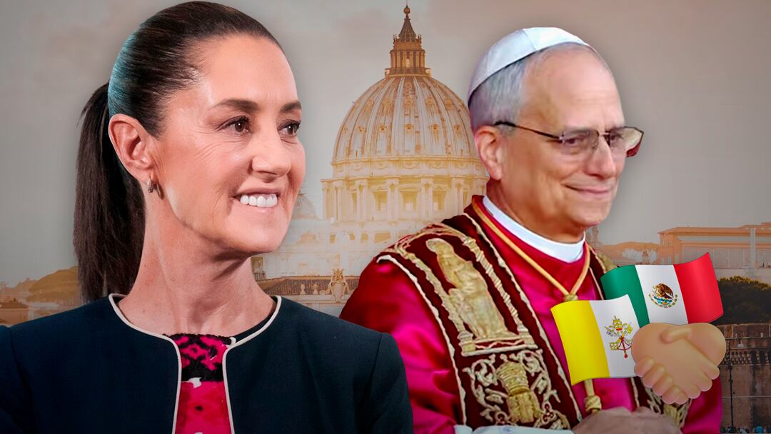 Claudia Sheinbaum felicita al papa Robert Prevost León XIV