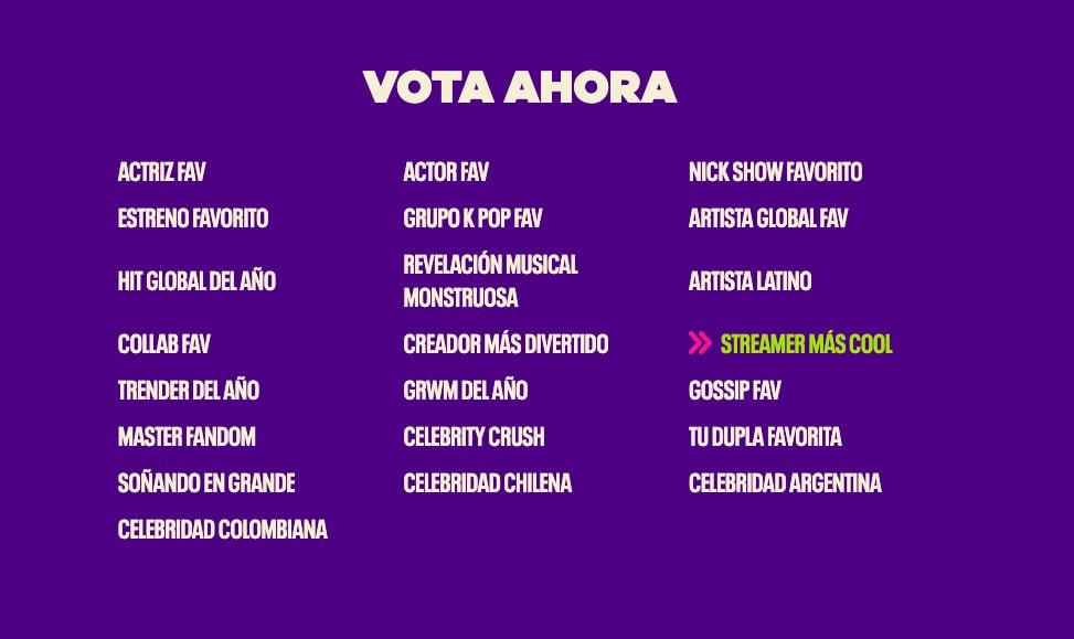 ¿Cómo votar en los Kids Choice Awards México 2023?