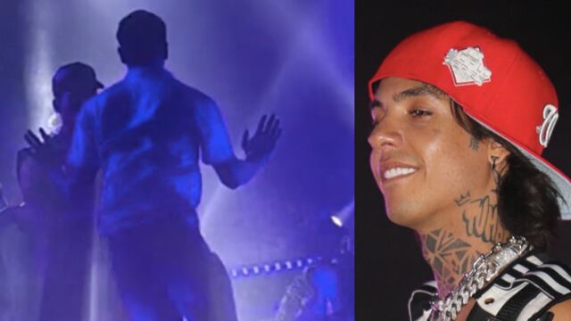 Natanael Cano da microfonazo a guardia de seguridad por defender a fan