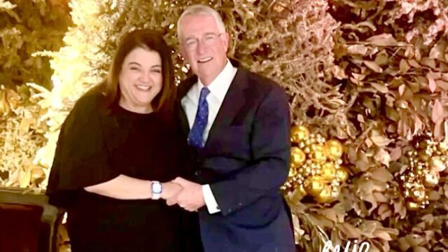 Sandra Smester y Ricardo Salinas Pliego