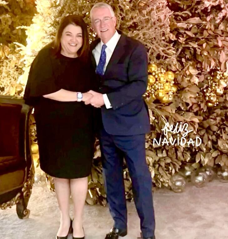 Sandra Smester y Ricardo Salinas Pliego