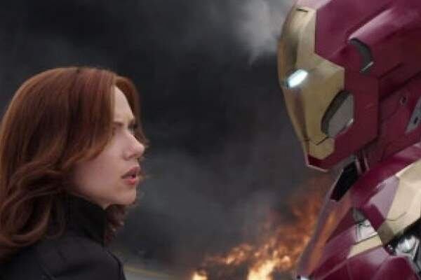 Iron Man y Black Widow