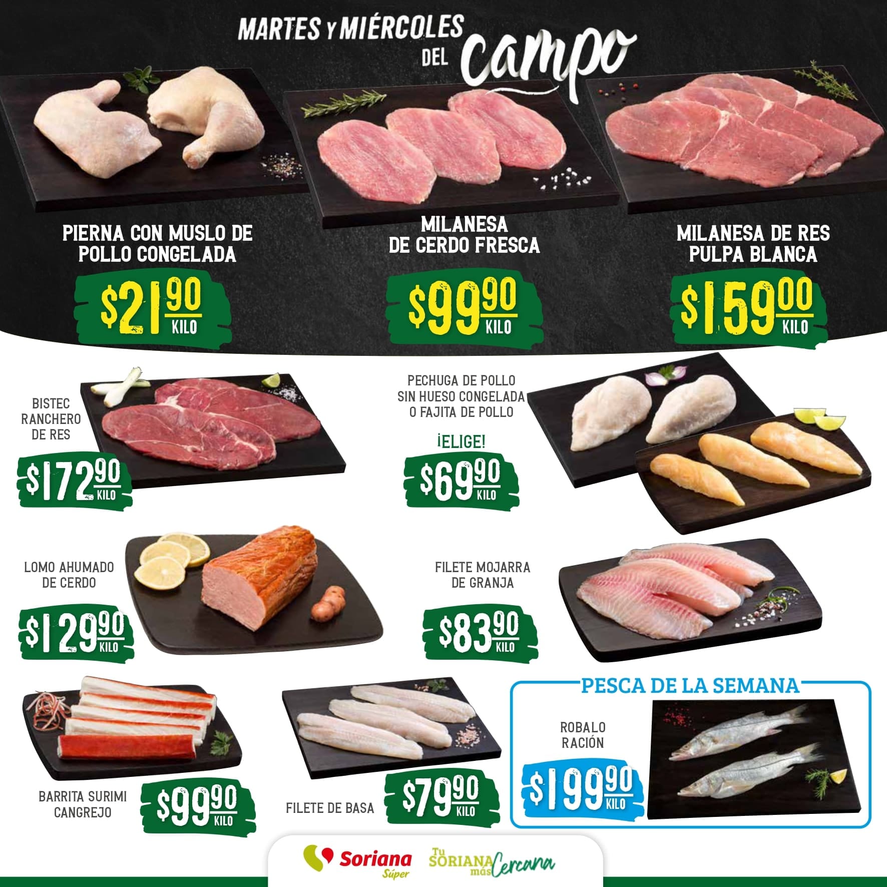 Estas son las mejores ofertas del Martes y Miércoles del Campo Soriana 2 y 3 de enero 2024