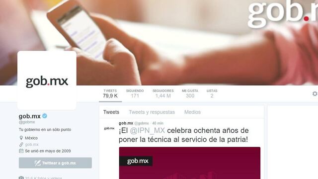 Cuentas de gobierno Mexicano, las más activas