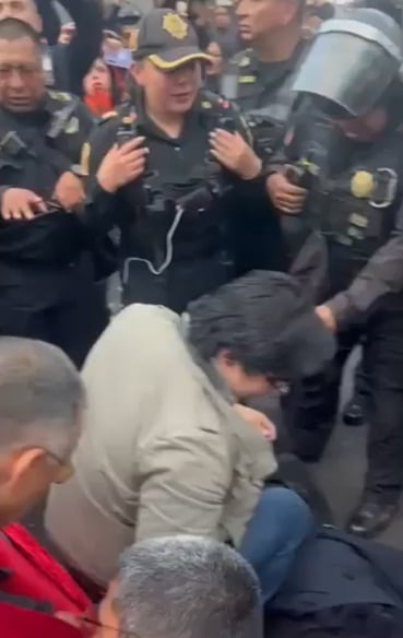 JUFED denuncia uso de la fuerza contra jueces y magistrados durante manifestación