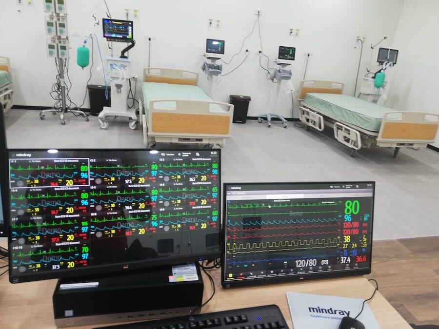 La empresa Ternium destinó camas y equipo hospitalario.