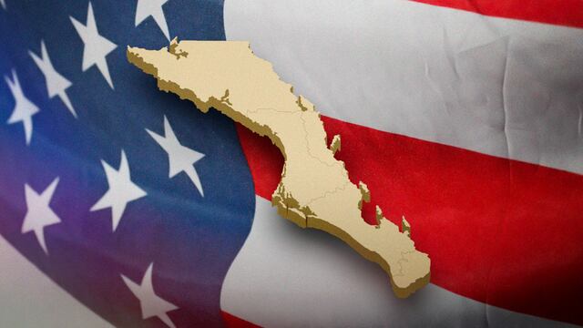 Baja California para Estados Unidos.