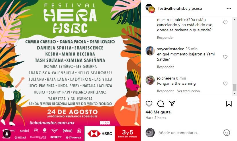 Cartel Festival HERA HSBC 2024