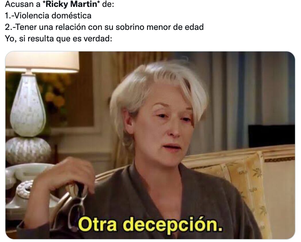 Memes de denuncia contra Ricky Martin