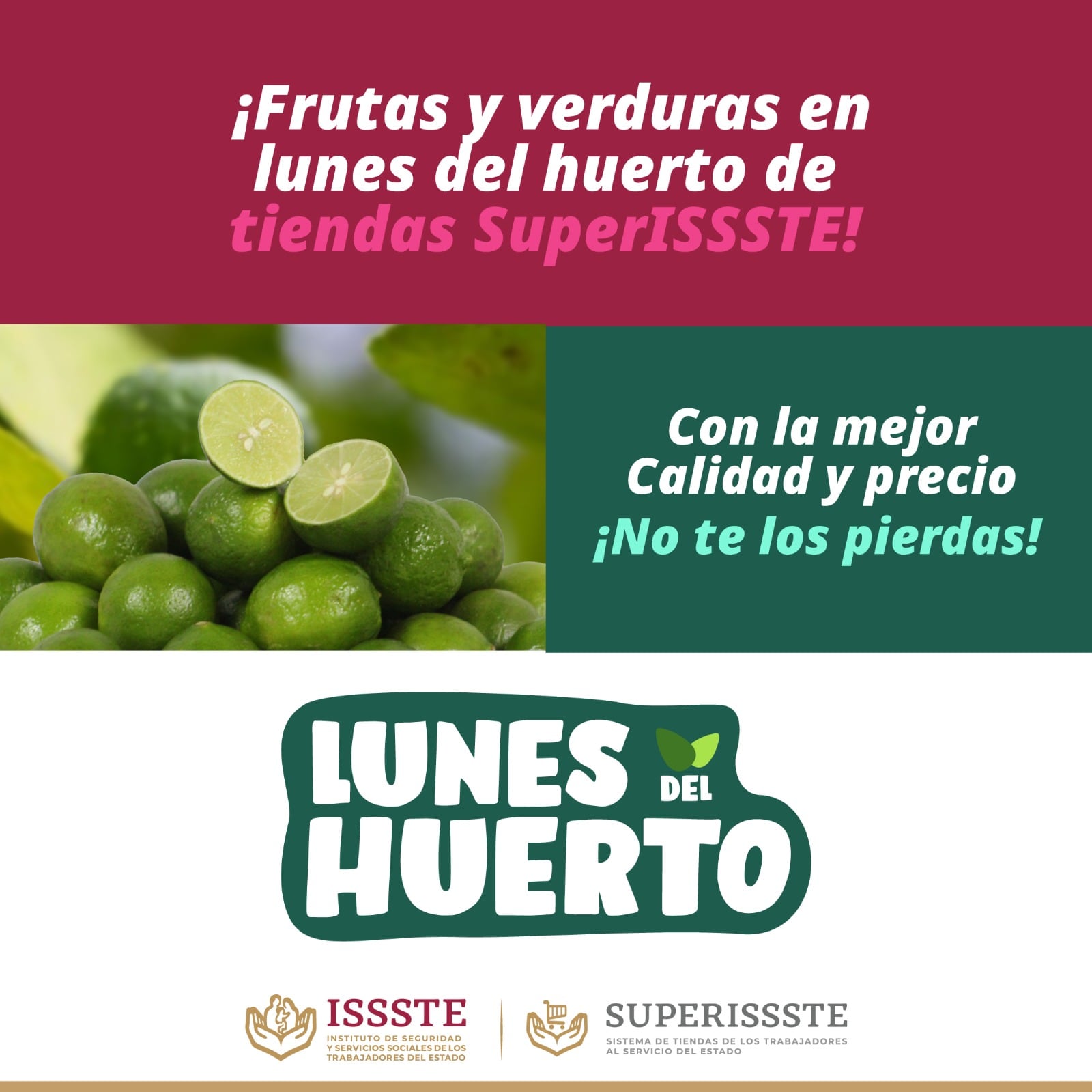 Tiendas SuperISSSTE y sus "Lunes del Huerto"